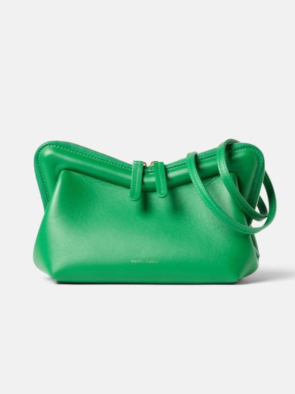 Mansur Gavriel Mini M Frame Crossbody Bag in Grass Green